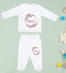 BK Kids Kişiye Özel Hastane Çıkışı, Bebek Kıyafeti, Yeni Doğan Bebek Hediyesi, 6 Parça Beyaz Bebek Elbise Giyim Seti-21