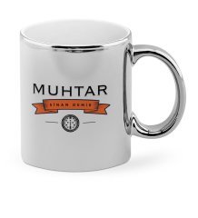 Kişiye Özel Mesleki Muhtar Krom Kupa Bardak - 2