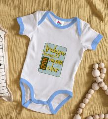BK Kids Trakya Kızanı Tasarımlı Mavi Bebek Body Zıbın-3