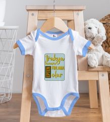 BK Kids Trakya Kızanı Tasarımlı Mavi Bebek Body Zıbın-3
