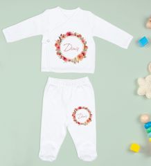 BK Kids Kişiye Özel Hastane Çıkışı, Bebek Kıyafeti, Yeni Doğan Bebek Hediyesi, 6 Parça Beyaz Bebek Elbise Giyim Seti-18