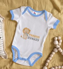 BK Kids Trakya Kızanı Tasarımlı Mavi Bebek Body Zıbın-2