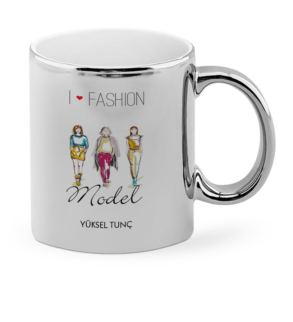Kişiye Özel Mesleki Model Krom Kupa Bardak - 1