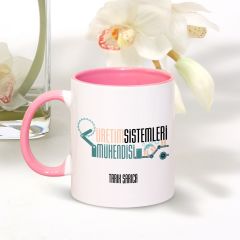 Kişiye Özel Mesleki Üretim Sistemleri Mühendisi Pembe Kupa Bardak