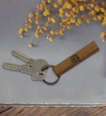 Kişiye Özel İsimli Home Sweet Home Tasarımlı Ahşap Dikdörtgen Bar Anahtarlık