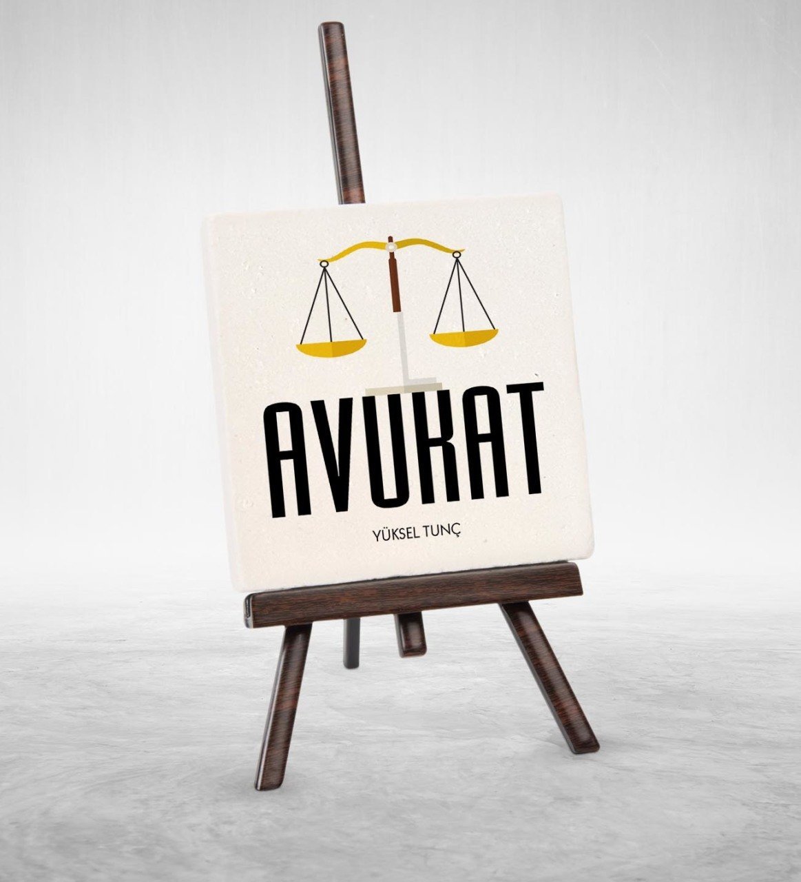 Kişiye Özel Mesleki Avukat Şovaleli Doğal Taş - 1