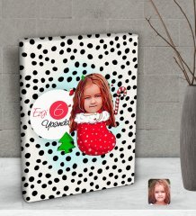 Kişiye Özel Kız Çocuk Yaş Karikatürlü Dekoratif Mini Kanvas Tablo 15x20cm-14
