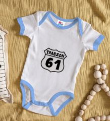 BK Kids Trabzon Tasarımlı Mavi Bebek Body Zıbın-1