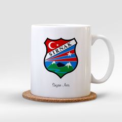 Kişiye Özel Şırnak Beyaz Kupa Bardak - 001