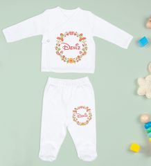 BK Kids Kişiye Özel Hastane Çıkışı, Bebek Kıyafeti, Yeni Doğan Bebek Hediyesi, 6 Parça Beyaz Bebek Elbise Giyim Seti-14