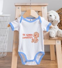 BK Kids Te Şindi Koparcam Tasarımlı Mavi Bebek Body Zıbın-1
