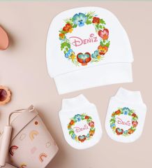 BK Kids Kişiye Özel Hastane Çıkışı, Bebek Kıyafeti, Yeni Doğan Bebek Hediyesi, 6 Parça Beyaz Bebek Elbise Giyim Seti-12