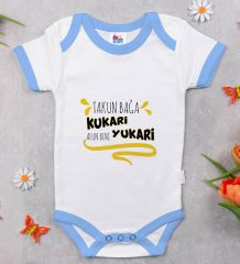 BK Kids Takun Bağa Kukari Tasarımlı Mavi Bebek Body Zıbın-1