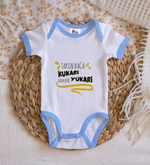 BK Kids Takun Bağa Kukari Tasarımlı Mavi Bebek Body Zıbın-1