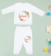 BK Kids Kişiye Özel Hastane Çıkışı, Bebek Kıyafeti, Yeni Doğan Bebek Hediyesi, 6 Parça Beyaz Bebek Elbise Giyim Seti-11