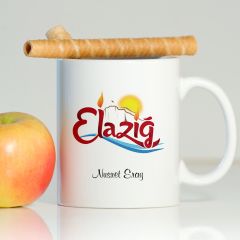 Kişiye Özel Elazığ Beyaz Kupa Bardak - 001