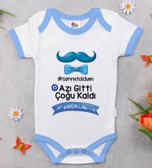 BK Kids Sünnet Tasarımlı Mavi Bebek Body Zıbın-7