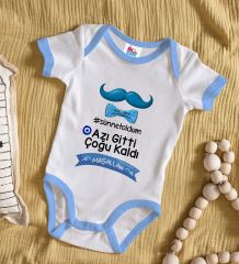 BK Kids Sünnet Tasarımlı Mavi Bebek Body Zıbın-7