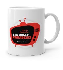 Kişiye Özel Sen Anlat Karadeniz Beyaz Kupa Bardak