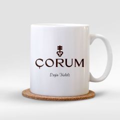 Kişiye Özel Çorum Beyaz Kupa Bardak - 001