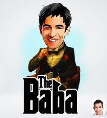 Kişiye Özel Baba Godfather Tasarımlı Dijital Karikatür-3