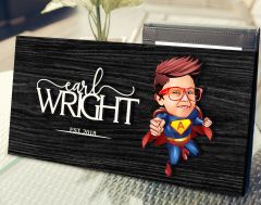 BK Gift Kişiye Özel Süper Çocuk Karikatürlü Kabartma Figürlü Ahşap Tablo, Duvar Dekoru, Arkadaşa Hediye, Özel Tasarım Ev Hediyesi-1