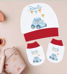 BK Kids Kişiye Özel Hastane Çıkışı, Bebek Kıyafeti, Yeni Doğan Bebek Hediyesi, 6 Parça Kırmızı Bebek Elbise Giyim Seti-28