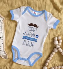 BK Kids Sünnet Tasarımlı Mavi Bebek Body Zıbın-6