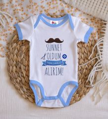 BK Kids Sünnet Tasarımlı Mavi Bebek Body Zıbın-6