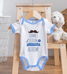 BK Kids Sünnet Tasarımlı Mavi Bebek Body Zıbın-6