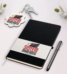 Kişiye Özel Sistem Mühendisi Siyah Defter Kalem Ve Anahtarlık Hediye Seti-2