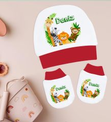 BK Kids Kişiye Özel Hastane Çıkışı, Bebek Kıyafeti, Yeni Doğan Bebek Hediyesi, 6 Parça Kırmızı Bebek Elbise Giyim Seti-27