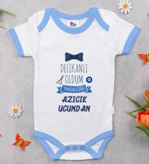 BK Kids Sünnet Tasarımlı Mavi Bebek Body Zıbın-5