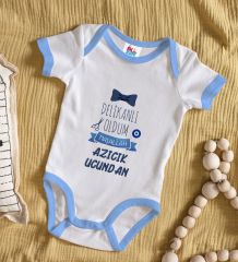 BK Kids Sünnet Tasarımlı Mavi Bebek Body Zıbın-5