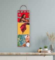 BK Gift 3 Parça İpli Ahşap Tablo Seti-50