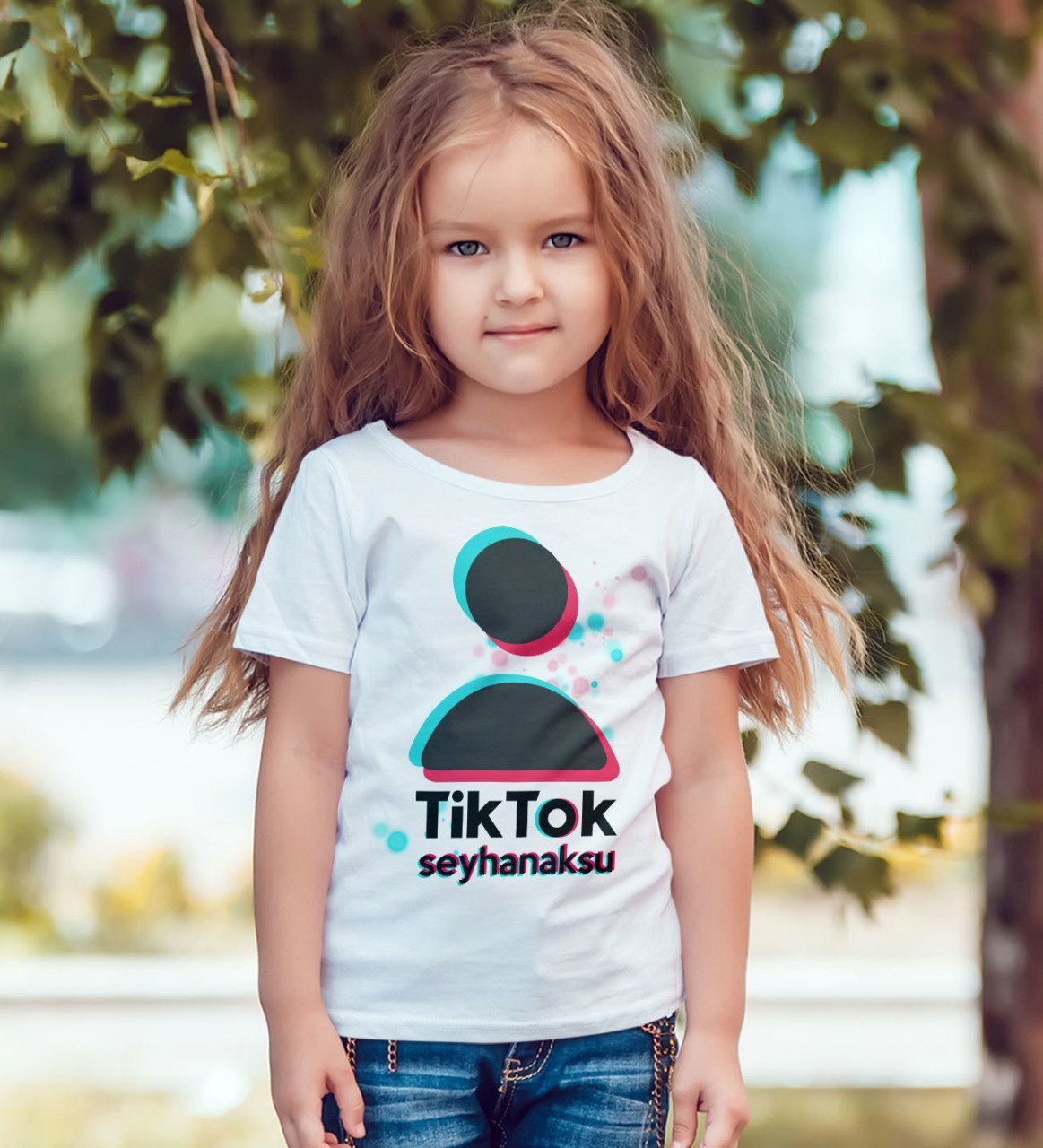 Kişiye Özel TikTok Beyaz Çocuk Tişört - 6