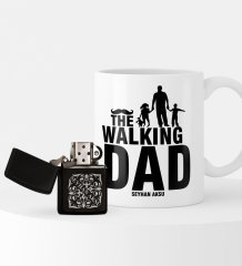 Kişiye Özel The Walking Dad Benzinli Çakmak ve Kupa Seti-1