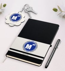 Kişiye Özel Serbest Muhasebeci Mali Müşavir Siyah Defter Kalem Ve Anahtarlık Hediye Seti
