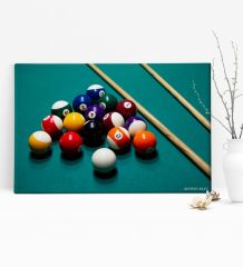 Kişiye Özel Bilardo Temalı Kanvas Tablo (50 x 70 cm.) 3