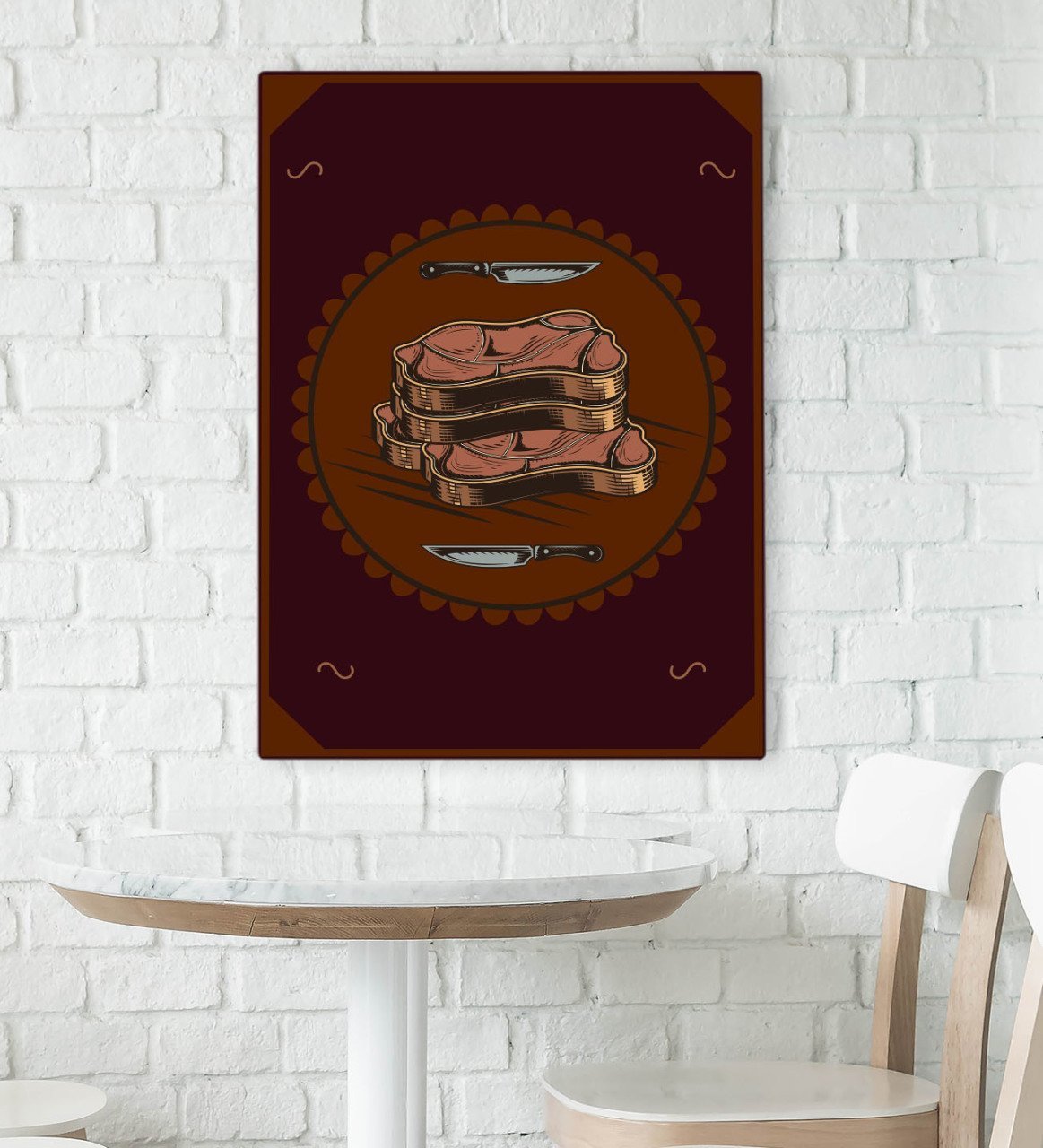 BK Gift Cafe & Bar & Restaurant Konseptli Kanvas Tablo 70x100cm-53