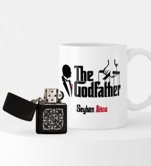 Kişiye Özel The Godfather Benzinli Çakmak ve Kupa Seti