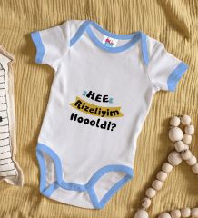 BK Kids Rizeliyim Tasarımlı Mavi Bebek Body Zıbın-2
