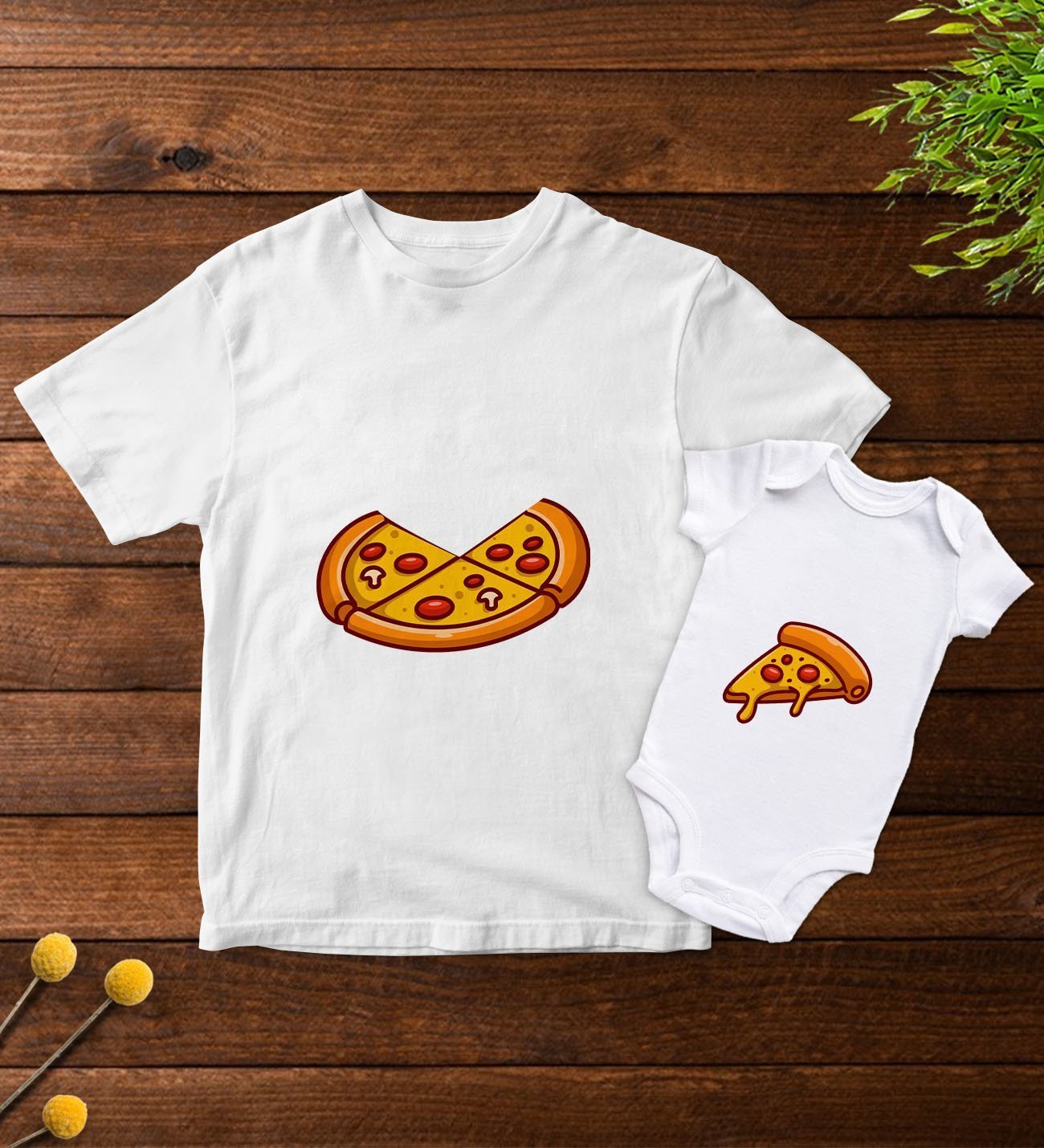 BK Kids Baba Oğul Kombin Tshirt-Zıbın Hediye Seti -3