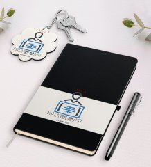 Kişiye Özel Radyolojist Siyah Defter Kalem Ve Anahtarlık Hediye Seti-1