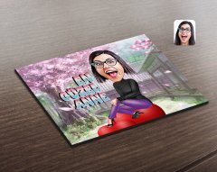 Kişiye Özel En Güzel Anne Karikatürlü Ahşap Puzzle-1