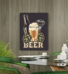 BK Gift Cafe & Bar & Restaurant Konseptli Kanvas Tablo 50x70cm-52