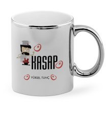 Kişiye Özel Mesleki Kasap Krom Kupa Bardak - 1