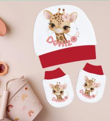 BK Kids Kişiye Özel Hastane Çıkışı, Bebek Kıyafeti, Yeni Doğan Bebek Hediyesi, 6 Parça Kırmızı Bebek Elbise Giyim Seti-20