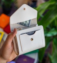 BK Gift Kişiye Özel İsimli Vegan Deri Mini Bej Kadın Cüzdanı, Sevgiliye Hediye, Anneye Hediye, Arkadaşa Hediye