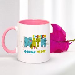 Kişiye Özel Mesleki Matematik Mühendisi Pembe Kupa Bardak - 002